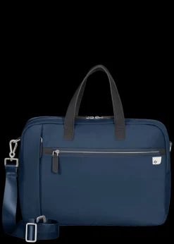 Samsonite Briefcases | Eco Friendly Luggage-ECO WAVE 2 Compartment Briefcase 15.6" - Midnight Blue