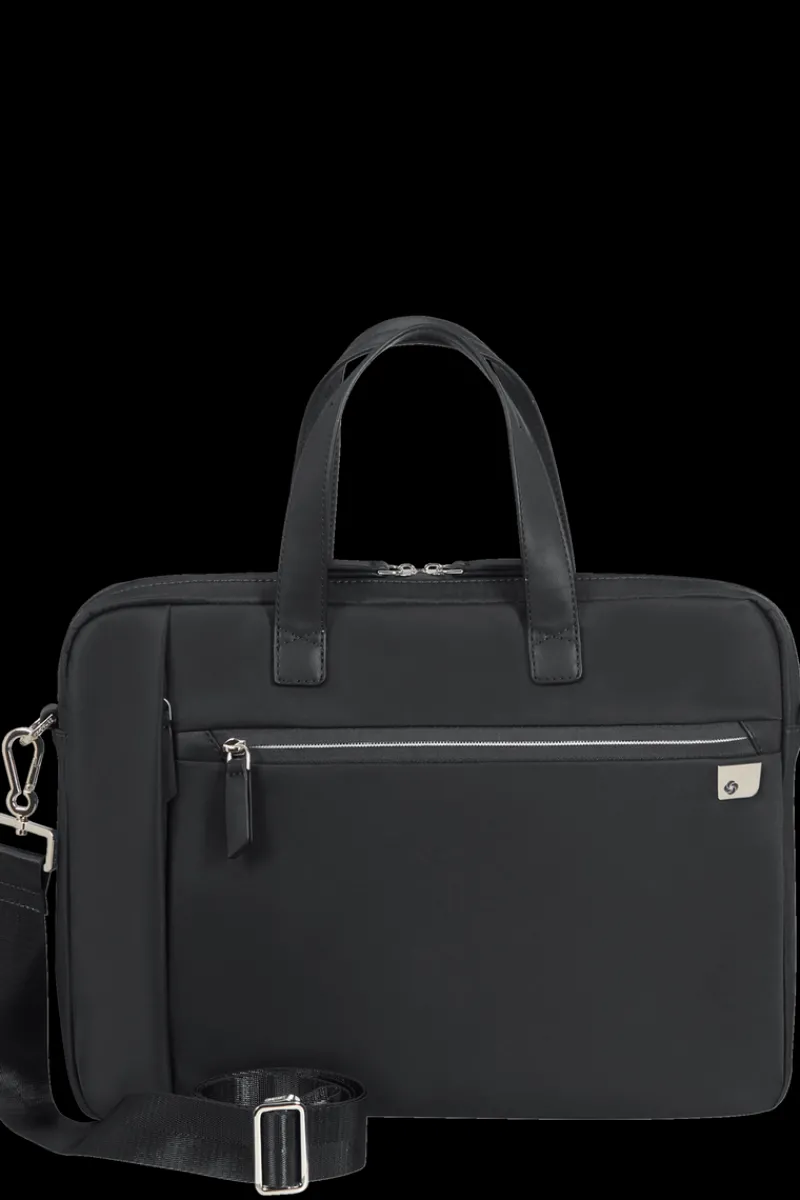 Samsonite Briefcases | Eco Friendly Luggage-ECO WAVE Bailhandle Briefcase 15.6" - Black