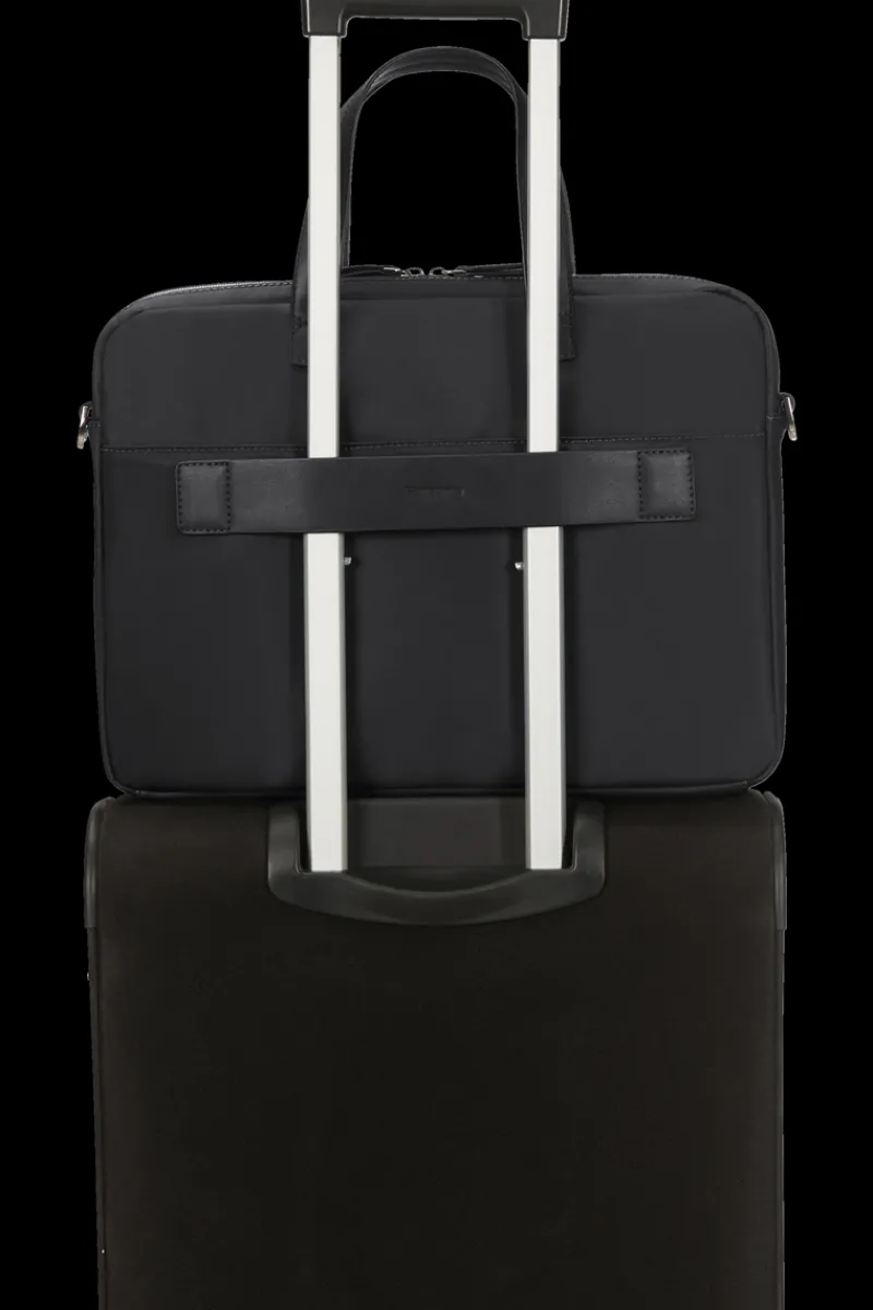 Samsonite Briefcases | Eco Friendly Luggage-ECO WAVE Bailhandle Briefcase 15.6" - Black