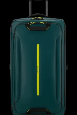 Samsonite Upright (2 Wheel) | Eco Friendly Luggage-ECODIVER Duffle with wheels 79cm - Dark Teal/Lime