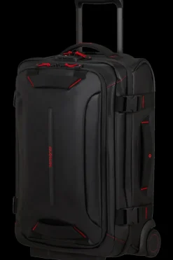 Samsonite Upright (2 Wheel) | Eco Friendly Luggage-ECODIVER Duffle with wheels double frame 55cm - Black