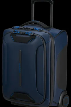London Luggage Upright (2 Wheel) | Eco Friendly Luggage-ECODIVER Duffle with wheels underseater 45cm - Blue Nights