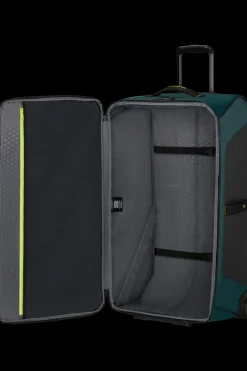 Samsonite Upright (2 Wheel) | Eco Friendly Luggage-ECODIVER Duffle with wheels 79cm - Dark Teal/Lime