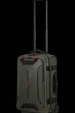 London Luggage Upright (2 Wheel) | Eco Friendly Luggage-ECODIVER Duffle with wheels double frame 55cm - Climbing Ivy