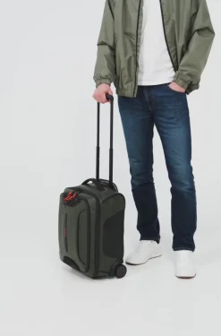Samsonite Upright (2 Wheel) | Eco Friendly Luggage-ECODIVER Duffle with wheels underseater 45cm - Climbing Ivy