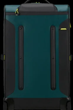 Samsonite Upright (2 Wheel) | Lightweight Luggage-ECODIVER Duffle with wheels 67cm - Dark Teal/Lime