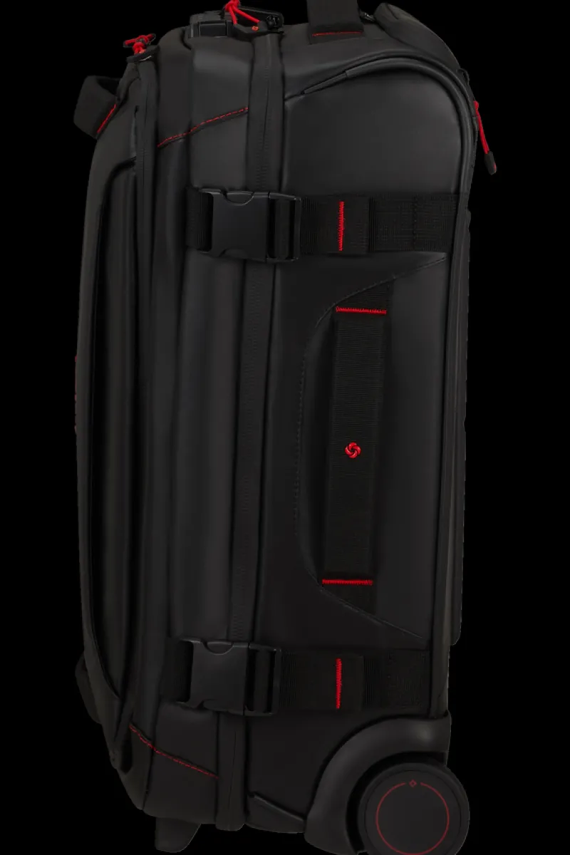 Samsonite Upright (2 Wheel) | Eco Friendly Luggage-ECODIVER Duffle with wheels double frame 55cm - Black