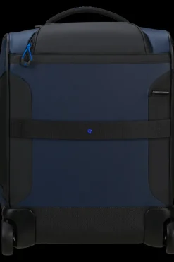 London Luggage Upright (2 Wheel) | Eco Friendly Luggage-ECODIVER Duffle with wheels underseater 45cm - Blue Nights