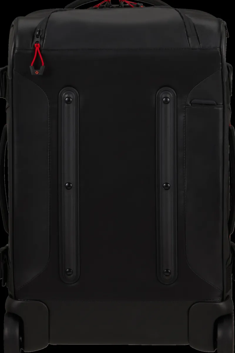 Samsonite Upright (2 Wheel) | Eco Friendly Luggage-ECODIVER Duffle with wheels double frame 55cm - Black