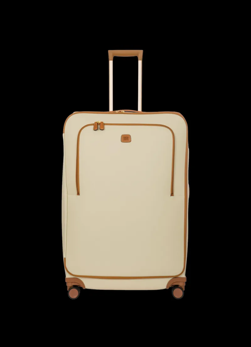 Brics Spinner (4 Wheel) | Softside Luggage-FIRENZE Compound Large Trolley - Cream