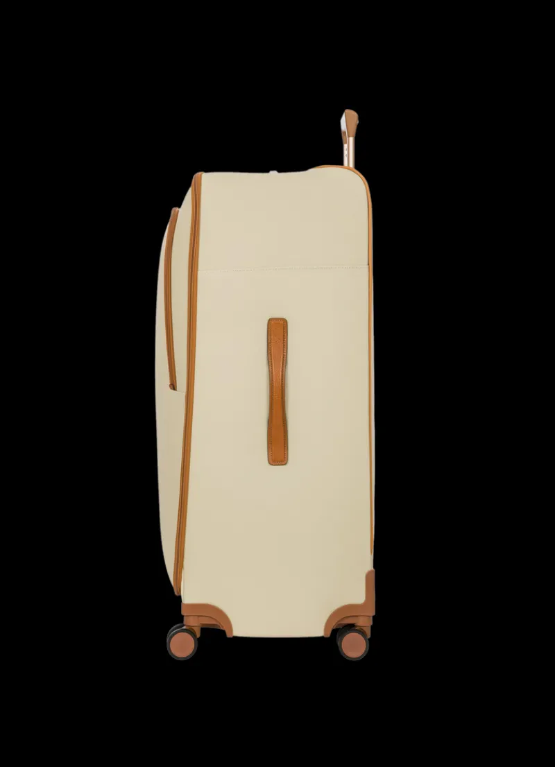 Brics Spinner (4 Wheel) | Softside Luggage-FIRENZE Compound Large Trolley - Cream