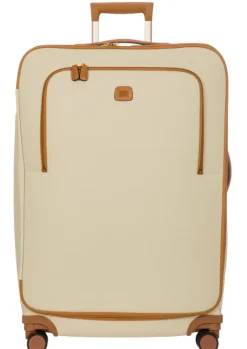 Brics Spinner (4 Wheel) | Softside Luggage-FIRENZE Compound Medium Trolley - Cream