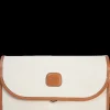 Brics Toiletry Bags-FIRENZE Necessaire Tri-Fold Overnight Toiletry Bag - Cream