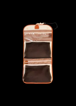 Brics Toiletry Bags-FIRENZE Necessaire Tri-Fold Overnight Toiletry Bag - Cream