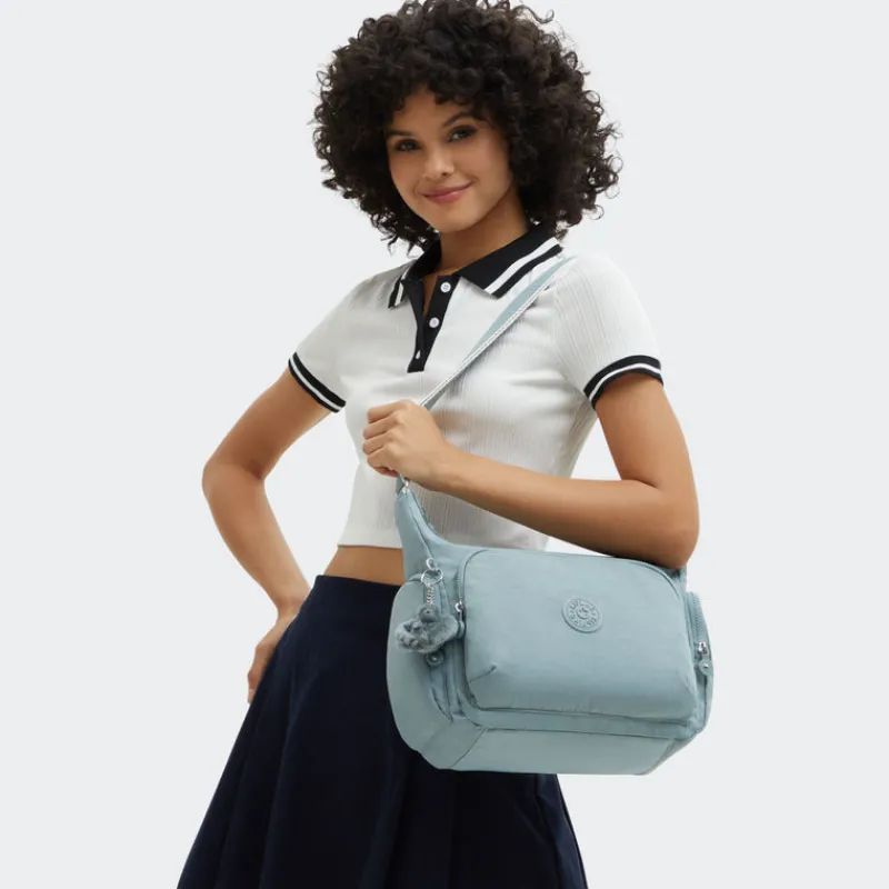 Kipling Crossbodys-GABB Large Crossbody Bag with Adjustable Straps - Relaxed Grey (blue)