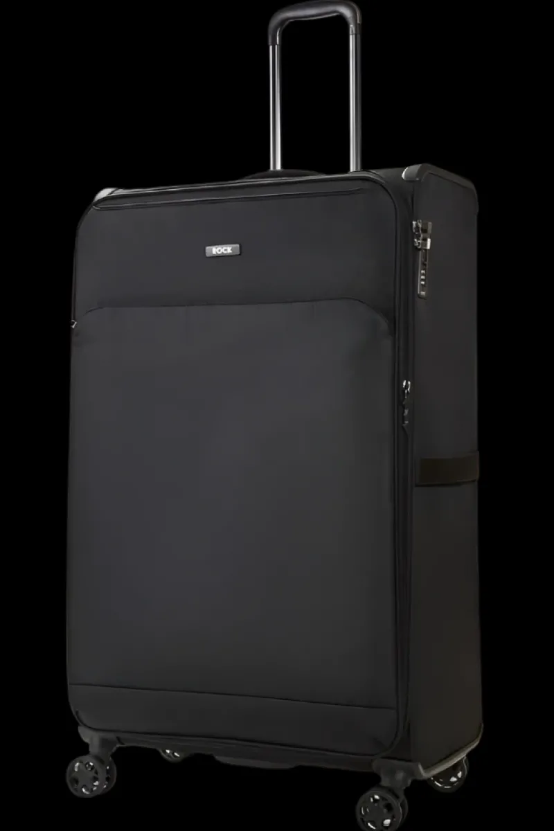 Rock Spinner (4 Wheel) | Softside Luggage-Georgia Extra Large Suitcase (expandable) - Black