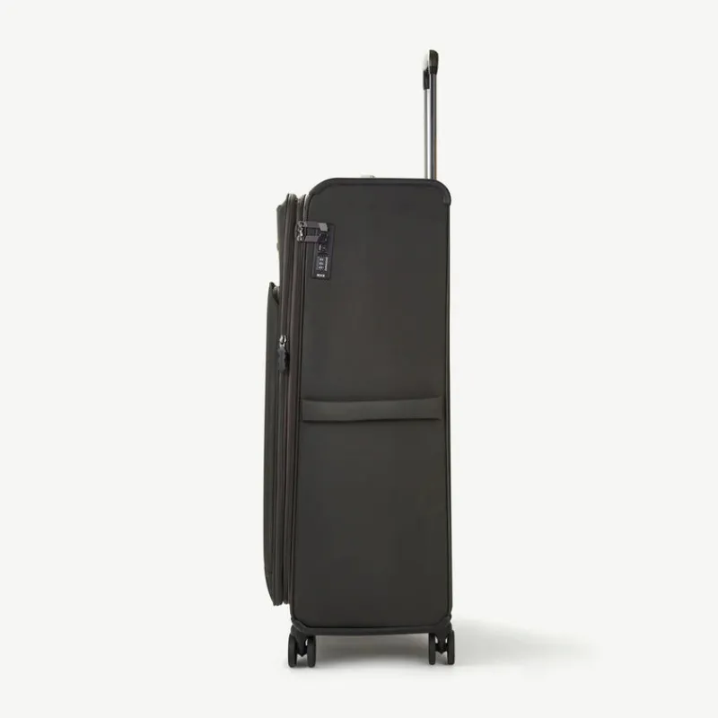 Rock Spinner (4 Wheel) | Softside Luggage-Georgia Extra Large Suitcase (expandable) - Grey