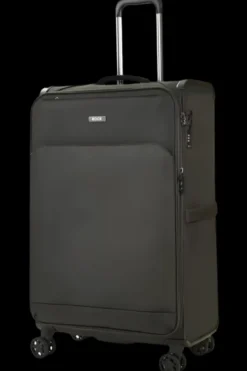Rock Spinner (4 Wheel) | Softside Luggage-Georgia Large Suitcase (expandable) - Grey