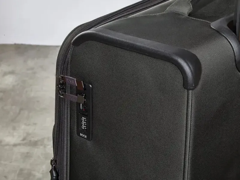 Rock Spinner (4 Wheel) | Softside Luggage-Georgia Large Suitcase (expandable) - Grey