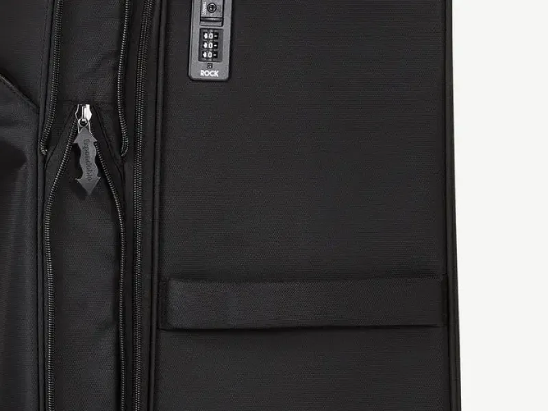 Rock Spinner (4 Wheel) | Softside Luggage-Georgia Large Suitcase (expandable) - Black