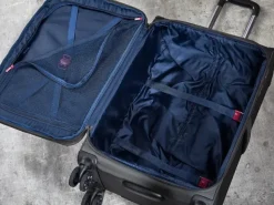 Rock Spinner (4 Wheel) | Softside Luggage-Georgia Large Suitcase (expandable) - Grey