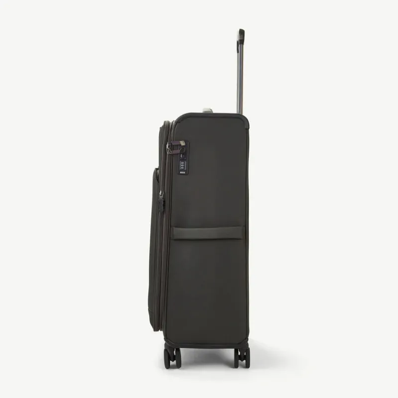 Rock Spinner (4 Wheel) | Softside Luggage-Georgia Large Suitcase (expandable) - Grey