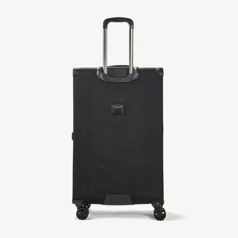 Rock Spinner (4 Wheel) | Softside Luggage-Georgia Large Suitcase (expandable) - Black