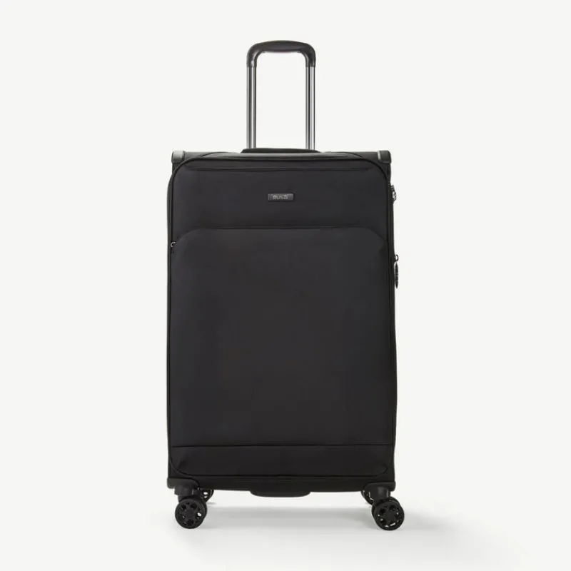 Rock Spinner (4 Wheel) | Softside Luggage-Georgia Large Suitcase (expandable) - Black