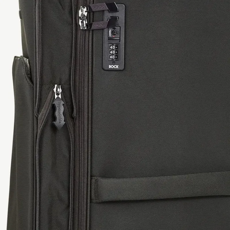 Rock Spinner (4 Wheel) | Softside Luggage-Georgia Medium Suitcase (expandable) - Grey