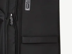 Rock Spinner (4 Wheel) | Softside Luggage-Georgia Medium Suitcase (expandable) - Black