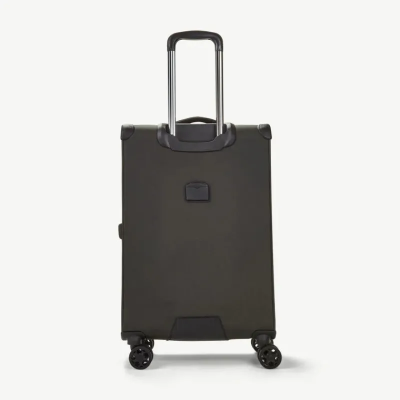 Rock Spinner (4 Wheel) | Softside Luggage-Georgia Medium Suitcase (expandable) - Grey