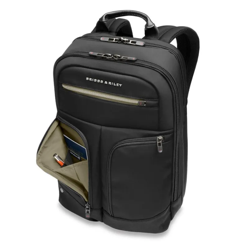 Briggs & Riley Backpacks-HTA Slim Expandable Backpack - Black