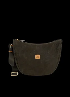Brics Check-in Luggage-LIFE Half-moon Bag LUNA - Olive