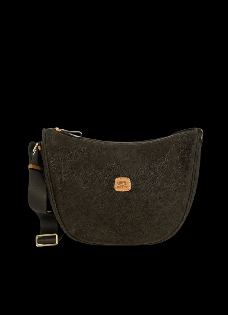 Brics Check-in Luggage-LIFE Half-moon Bag LUNA - Olive