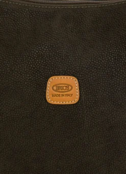 Brics Check-in Luggage-LIFE Half-moon Bag LUNA - Olive