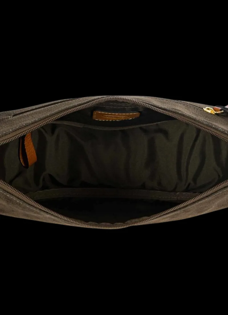 Brics Check-in Luggage-LIFE Half-moon Bag LUNA - Olive