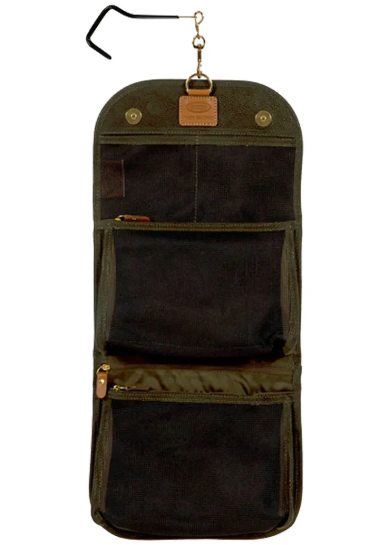Brics Toiletry Bags-LIFE Necessaire 18 Tri-Fold Overnight Toiletry Bag - Olive