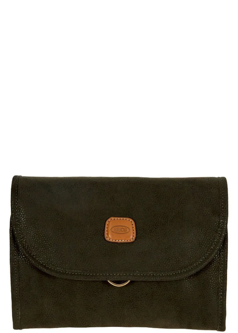 Brics Toiletry Bags-LIFE Necessaire 18 Tri-Fold Overnight Toiletry Bag - Olive
