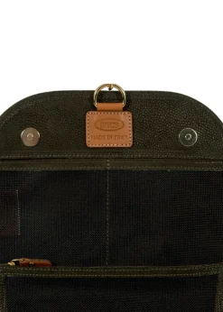 Brics Toiletry Bags-LIFE Necessaire 18 Tri-Fold Overnight Toiletry Bag - Olive
