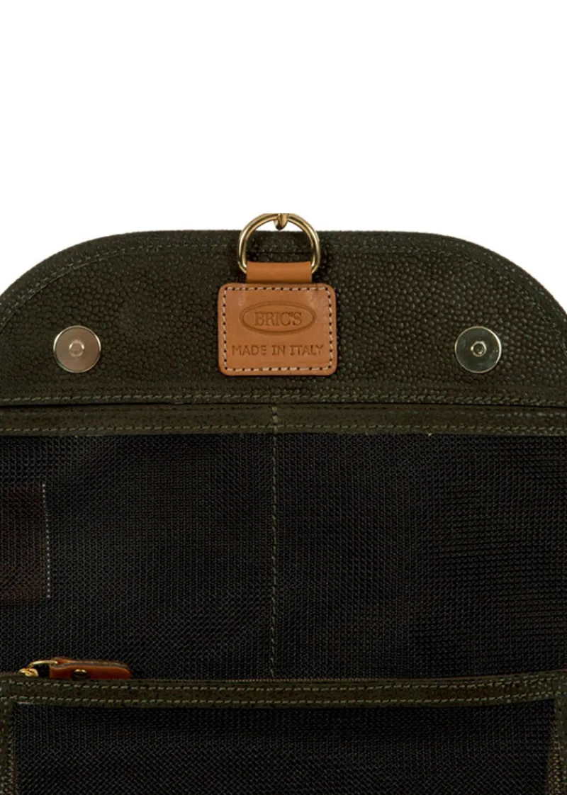 Brics Toiletry Bags-LIFE Necessaire 18 Tri-Fold Overnight Toiletry Bag - Olive
