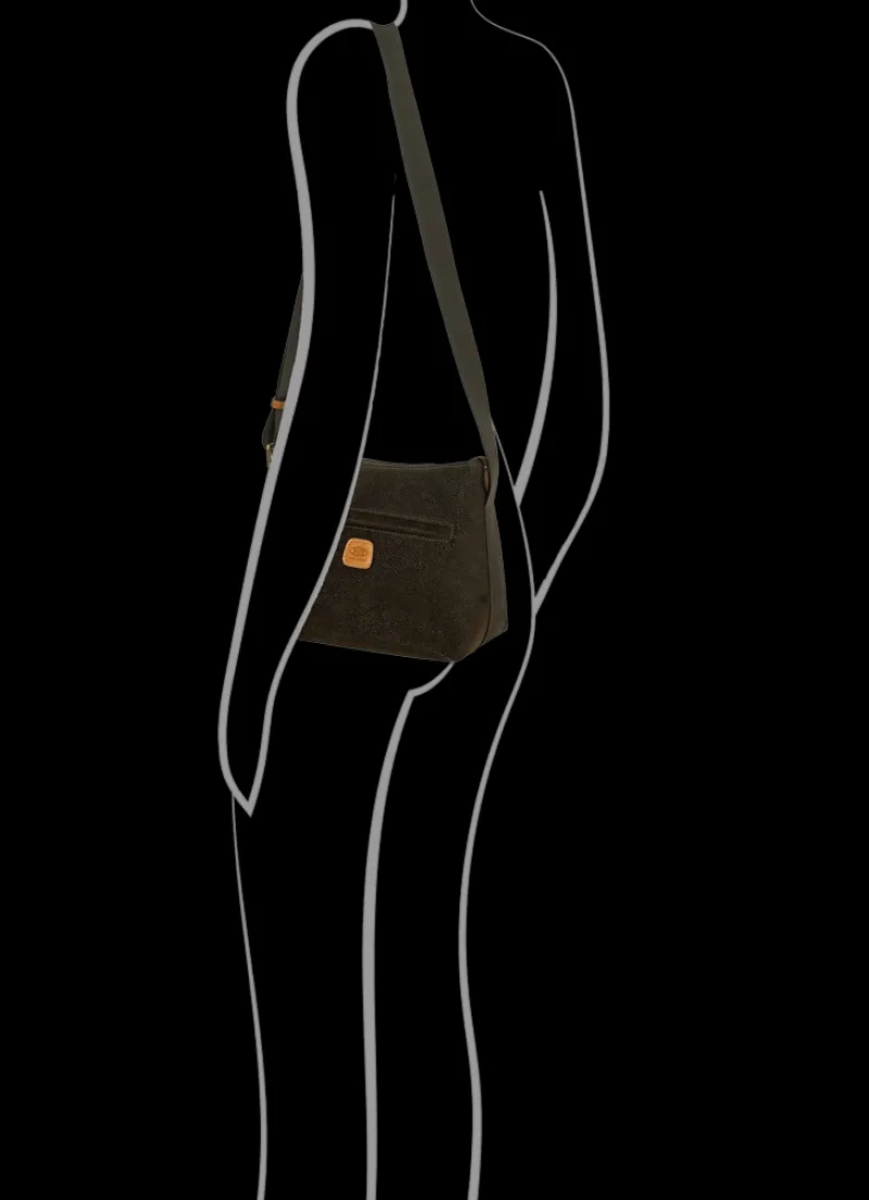 Brics Shoulder Bags-Life Shoulderbag Small MARTINA - Olive