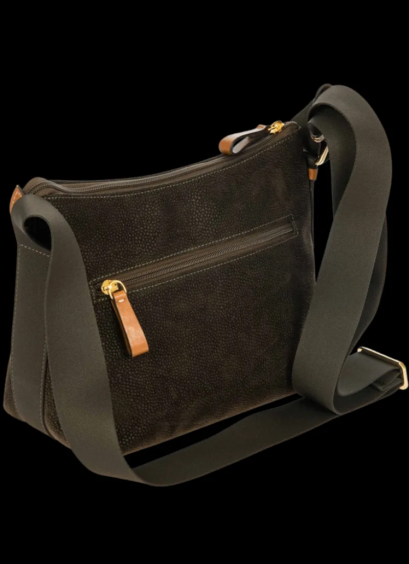 Brics Shoulder Bags-Life Shoulderbag Small MARTINA - Olive