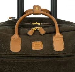 Brics Spinner (4 Wheel) | Softside Luggage-Life TROPEA Pilotcase Trolley - Olive
