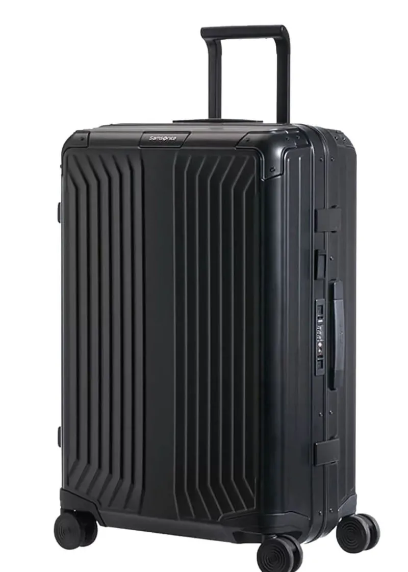Samsonite Spinner (4 Wheel) | Aluminium Luggage-Lite-Box Alu Spinner Aluminium (4 Wheels) 69cm - Black