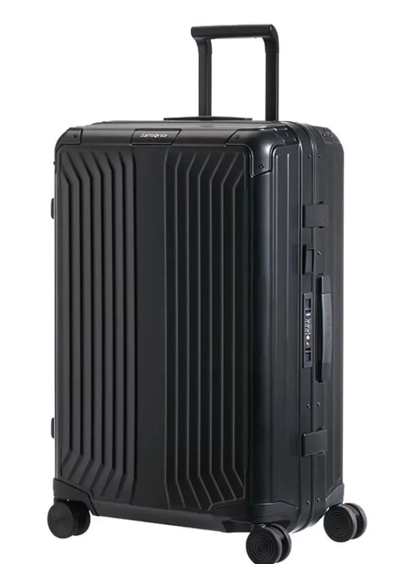 Samsonite Spinner (4 Wheel) | Aluminium Luggage-Lite-Box Alu Spinner Aluminium (4 Wheels) 69cm - Black