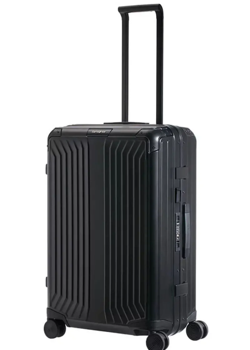 Samsonite Spinner (4 Wheel) | Aluminium Luggage-Lite-Box Alu Spinner Aluminium (4 Wheels) 69cm - Black