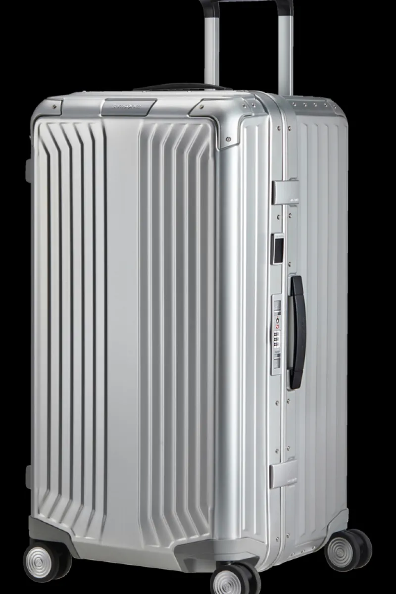 Samsonite Spinner (4 Wheel) | Aluminium Luggage-Lite-Box Alu Trunk 74cm - Aluminium