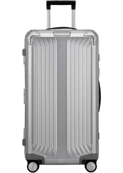 Samsonite Spinner (4 Wheel) | Aluminium Luggage-Lite-Box Alu Trunk 74cm - Aluminium