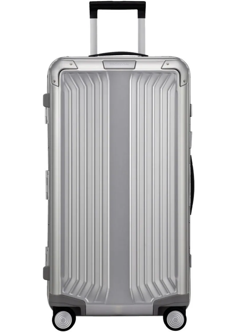 Samsonite Spinner (4 Wheel) | Aluminium Luggage-Lite-Box Alu Trunk 74cm - Aluminium