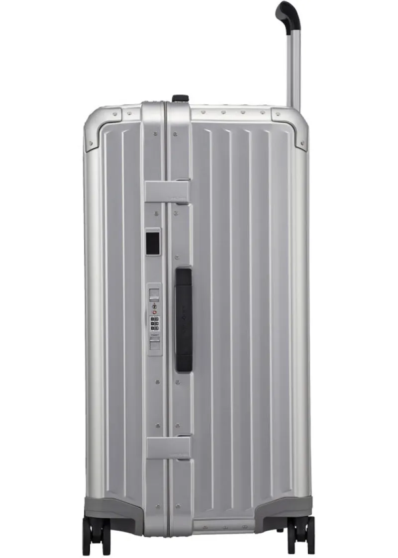 Samsonite Spinner (4 Wheel) | Aluminium Luggage-Lite-Box Alu Trunk 74cm - Aluminium